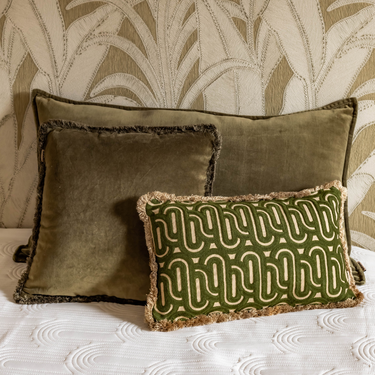 Kotabo Dekokissen-Set Nadja – 3er-Set – Olive
