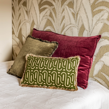 Kotabo Camille Dekokissen-Set – 3er-Set Kissen – Mauve & Olive