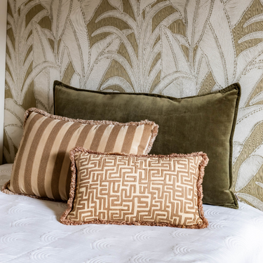 Kotabo Dekokissenset Ine – 3er-Set – ‚Olive & Beige‘