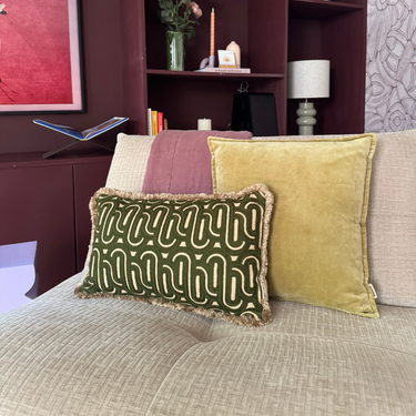 Kotabo decorative cushion set Eveline - Set of 2 cushions - Pistachio & Olive