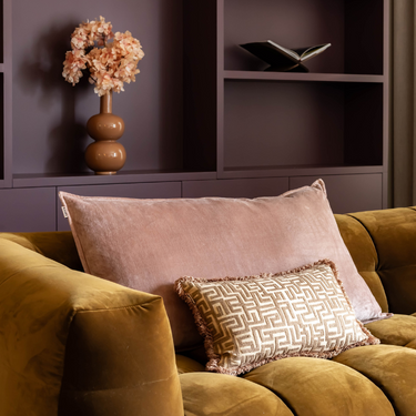 Kotabo decorative cushion set Ilse – Set of 2 cushions – "Pink & Beige"