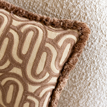 PRE-ORDER Kotabo sierkussenset Cato – Set van 2 kussens – Butter beige & Bold beige