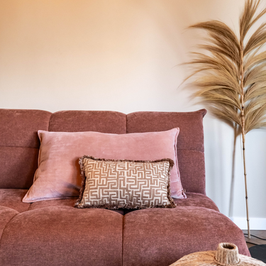 Kotabo decorative cushion set Ilse – Set of 2 cushions – "Pink & Beige"