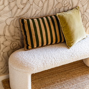 Kotabo coussins décoratifs Lauren – Ensemble de 2 coussins – Oasis d'Olive & Pistache Parfait