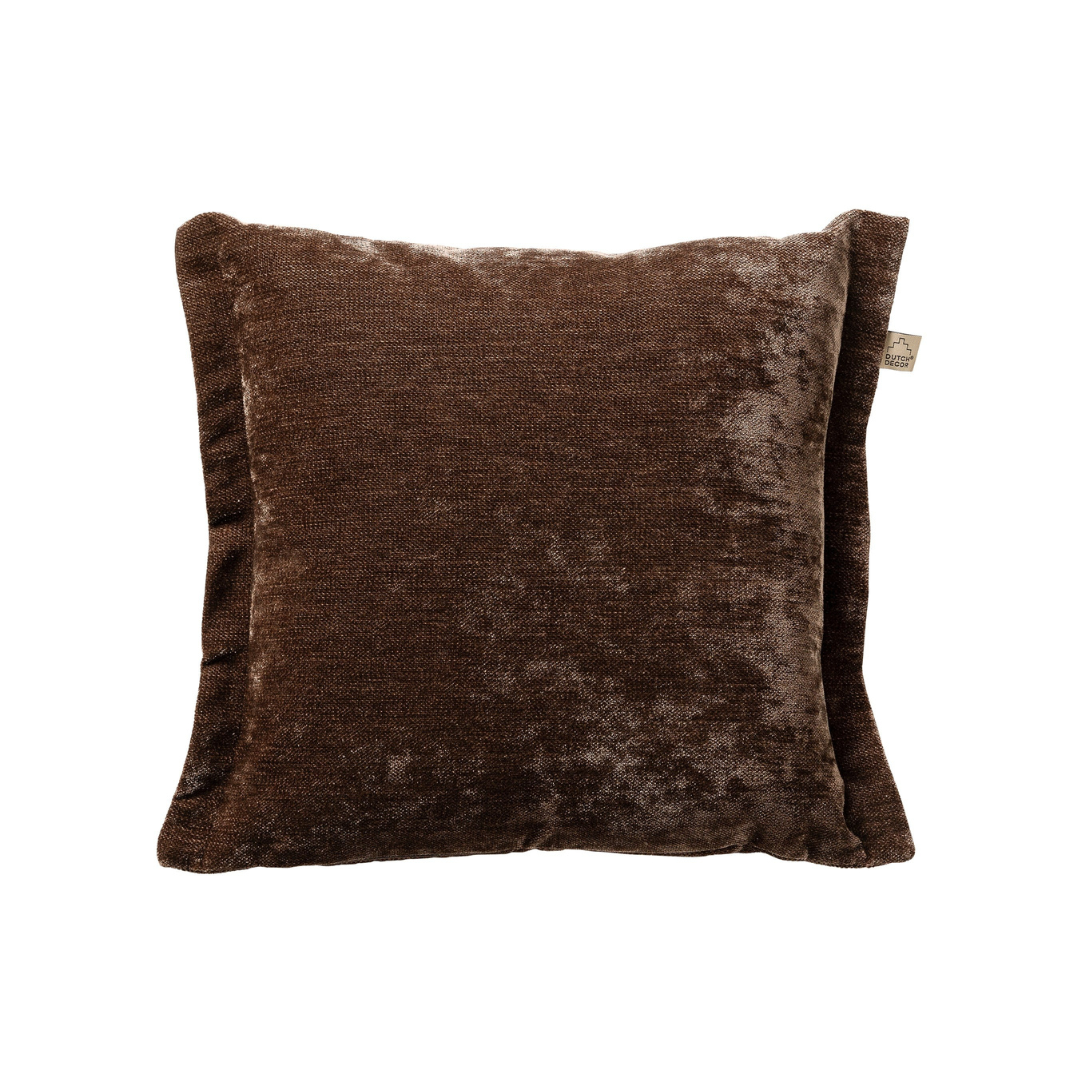 Decorative cushion Lewis dark brown - 45x45 cm