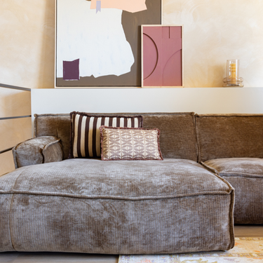 Set di cuscini decorativi Kotabo Mona – Set da 2 cuscini – Chocolate Chic & Bold Beige