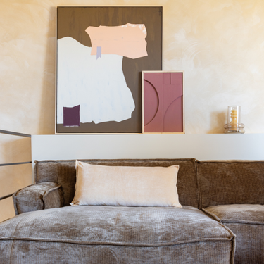 Kotabo XL coussin décoratif uni beige – 50 x 90 cm – Butter beige