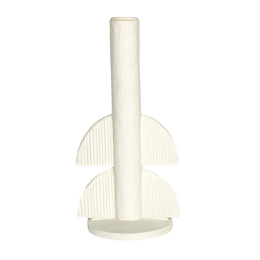 Candlestick Ivory white - 14 x 9 x 22 cm