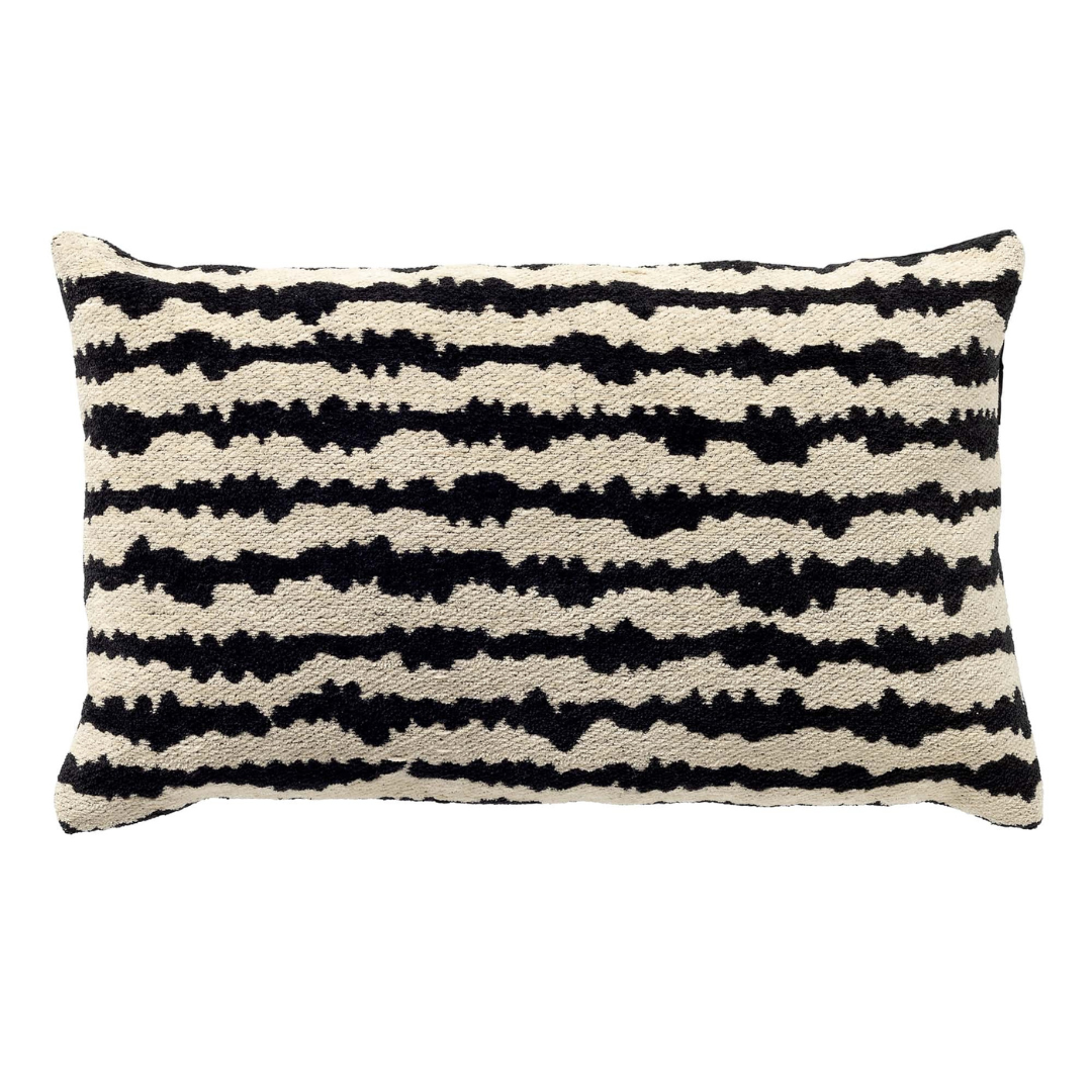 Decorative cushion Nando black/white - 30x50 cm