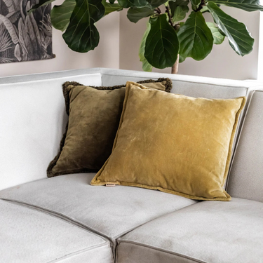 Kotabo Naomi decorative cushion set – Set of 2 cushions – 'Pistache & Olive'
