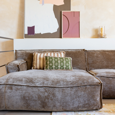 Kotabo sierkussenset Sara – Set van 2 kussens – Bold Beige & Olive Oasis