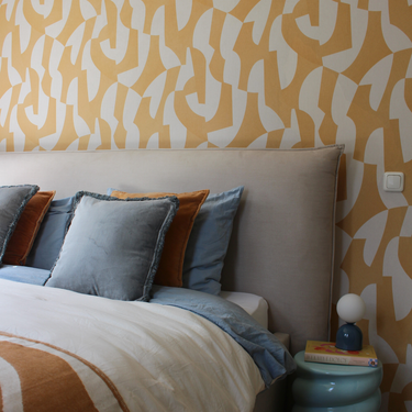 Kotabo sierkussen effen blauw met franjes – 45 x 45 cm – Burly blue