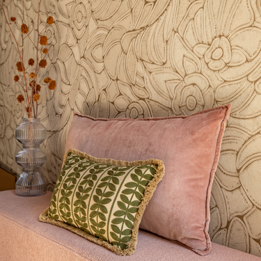 Kotabo Bella Kissen-Set – 2 Kissen – Pretty in Pink &amp; Olive Oasis
