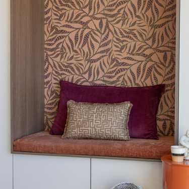 Set de cojines decorativos Kotabo Romee – Set de 2 cojines – Malva y Beige