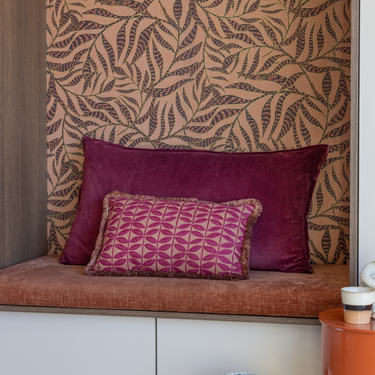 Kotabo Liv Dekokissen-Set – 2 Kissen – Magisches Mauve &amp; Zartrosa