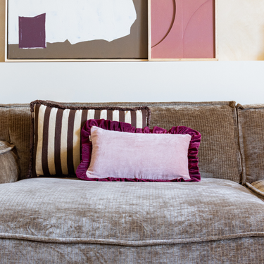 Set di cuscini decorativi Kotabo Mirza – Set da 2 cuscini – Chocolate Chic, Pretty in Pink & Magical Mauve