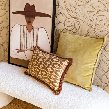 Kotabo sierkussenset Mare – Set van 2 kussens – Perfect Pistache & Bold Beige