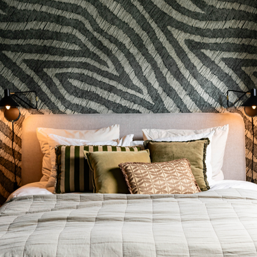 Kotabo sierkussenset Iris – Set van 4 kussens – Olive Oasis, Perfect Pistache & Bold Beige