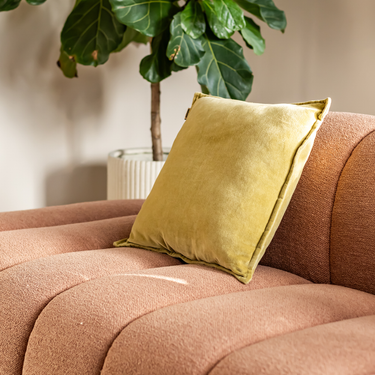 Kotabo decorative cushion plain pistachio color – 45 x 45 cm – Perfect pistachio