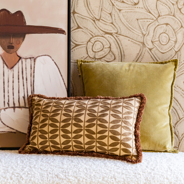 Kotabo decorative cushion plain pistachio color – 45 x 45 cm – Perfect pistachio