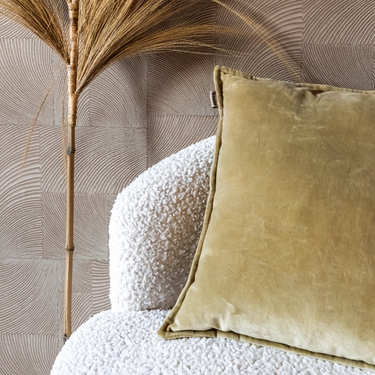 Kotabo decorative cushion plain pistachio color – 45 x 45 cm – Perfect pistachio