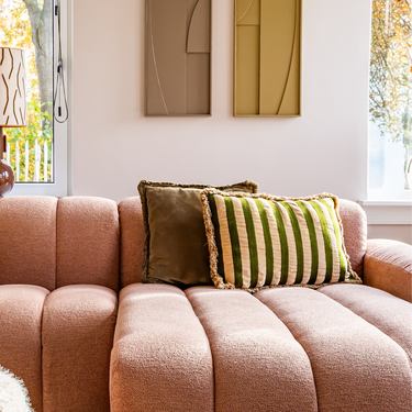 Kotabo sierkussenset Isa – Set van 2 kussens – Olive & Olive