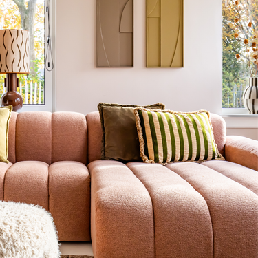 Kotabo sierkussenset Isa – Set van 2 kussens – Olive & Olive