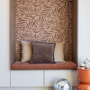 Set di cuscini decorativi Kotabo Florica – Set da 2 cuscini – Butter Beige & Chocolate Chic