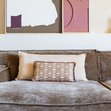 Set di cuscini decorativi Kotabo Romi – Set da 2 cuscini – Butter Beige & Bold Beige