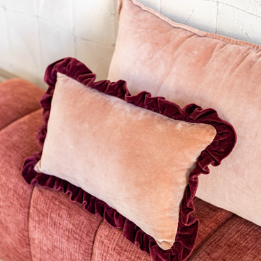 Kotabo sierkussenset Veronica – Set van 2 kussens – Pretty in Pink & Magical Mauve