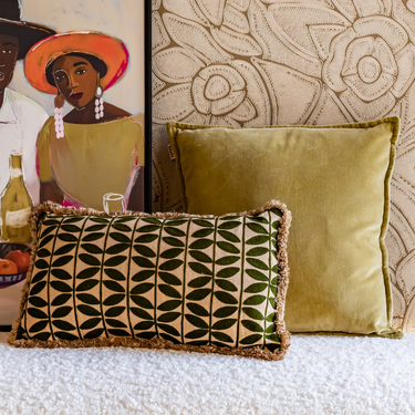 Kotabo Josie Dekokissen-Set – 2 Kissen – Pistazie &amp; Olive