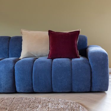 Kotabo Sierkussenset Fiene – Set van 2 kussens – Butter Beige & Magical Mauve