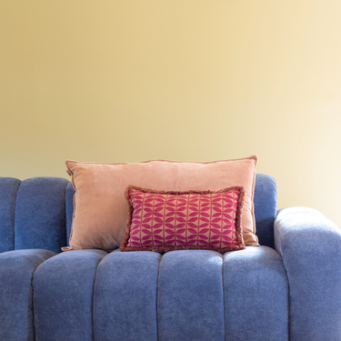 VORBESTELLUNG: Kotabo Dekokissen-Set Jolie – 2 Kissen – Rosa &amp; Beerenrot