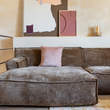 Kotabo Dekokissen, einfarbig rosa – 45 x 45 cm – Hübsch in Rosa