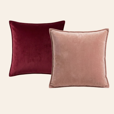 Kotabo sierkussenset Hannah – Set van 2 kussens – Magical Mauve & Pretty in Pink