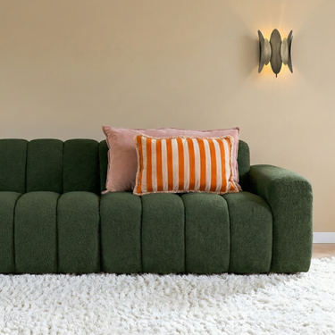 Kotabo sierkussenset Sienna – Set van 2 kussens – Pretty in Pink & Oatmeal Orange