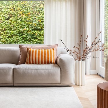 Kotabo sierkussenset Sienna – Set van 2 kussens – Pretty in Pink & Oatmeal Orange