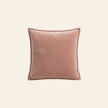 Kotabo decorative cushion plain pink – 45 x 45 cm – Pretty in pink