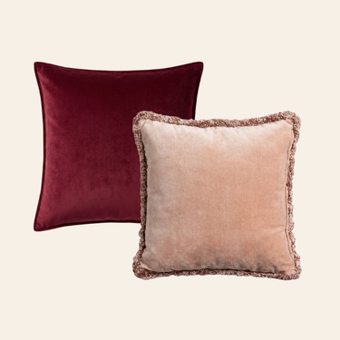 Kotabo Nine Decorative Cushion Set – Set of 2 Cushions – Pink &amp; Mauve