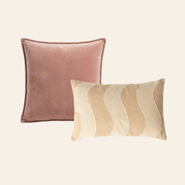 Kotabo sierkussenset Jessie – Set van 2 kussens – Pretty in Pink & Beige